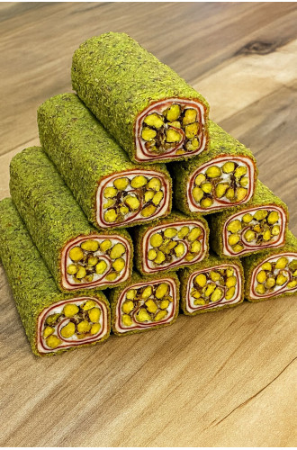 Toz Fıstıklı Sarma Lokum